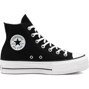 CONVERSE Chuck Taylor All Star Platform Canvas 560845C Unisex SİYAH/BEYAZ Günlük Sneaker Ayakkabı