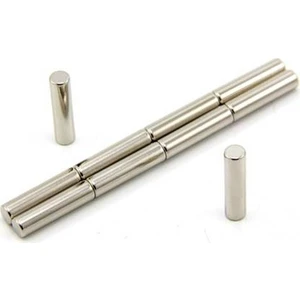 TR Magnet 6X25 mm Çap: 6 Mm, Kalınlık : 25 mm Yuvarlak Neodyum Mıknatıs
