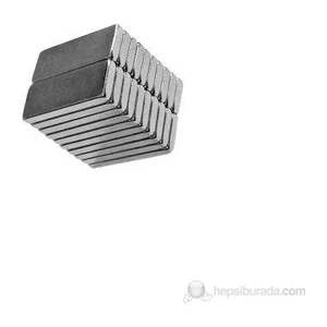 TR Magnet 20 x 8 x 2 mm Boy 20 En 8 Kalınlık 2 Köşeli Neodyum Mıknatıs