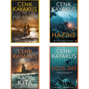 - Cenk Kayakuş 4 Kitap Set - Uçuş 345 Piri Reis'in Sırrı Hazine Kayıp Kıta - Cenk Kayakuş
