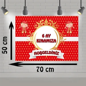 Parti Furyası 6 Ay Kınama Hoş Geldiniz  Branda Afiş