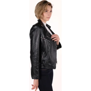 Eliza Model Kadın Siyah  Deri Ceket