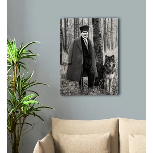 Gift Atatürk Tasarımlı Kanvas Tablo-12 50X70CM
