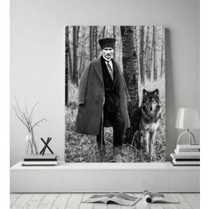 Gift Atatürk Tasarımlı Kanvas Tablo-12 70X100CM