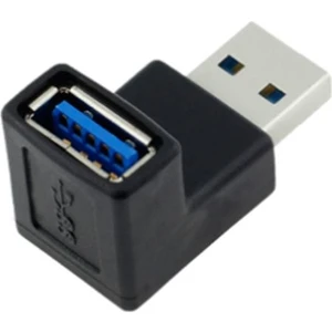 USB 3.0 Dirsek 90 Derece L Tipi Çevirici Dişi Erkek Uzatma Aparatı