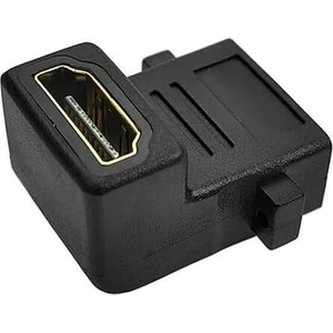 HDMI Dişi - Dişi Adaptör 90 Derece Panel Tipi HDMI Uzatma L Tipi Çevirici Dirsek