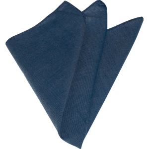 Exve Exclusive Mavi Flamlı Keten Sade Yaka Mendili