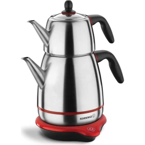 A336-01 Gusto Inox/siyah Elektrikli Çaydanlık