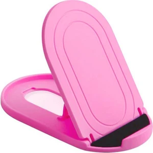 Katlanır Masaüstü Telefon Tutucu Stand Pembe