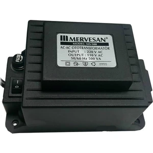 Adaptör 400w 500va 60hz 220v / 110v Ac/Ac Dönüştürücü Adaptör Mervesan Ms-500
