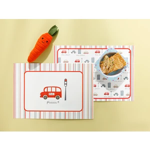 English Home Mini Cars Polipropilen 4'lü Amerikan Servis 42 x 29 cm Kırmızı - Lacivert