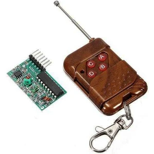 4 Kanal 315 Mhz Rf Kablosuz Kontrol Modülü, Alıcı + Verici