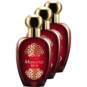 Mesmerize Red Kadın Parfüm Edt 50 Ml. Üçlü Set