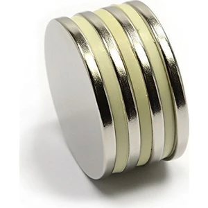 Dünya Magnet 5 Adet 20MM x 2mm Yuvarlak Güçlü Neodyum Mıknatıs