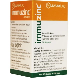 Immuzinc 20 Kapsül