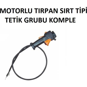 Motorlu Tırpan Tetik Kabze Komple Gaz Teli