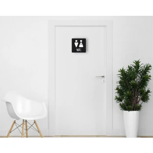 Gift Ortak Wc Kapı Yönlendirme Levhası