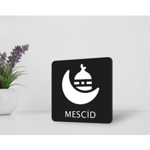 Gift Mescid Kapı Yönlendirme Levhası
