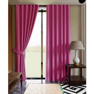 Lüks House Karartma  Blackout Fon Perde Pembe Düz Dikim En 275, Boy 270.