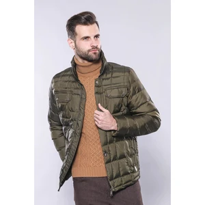 Erkek Kapitone Dikiş Detaylı Slim Fit Mont