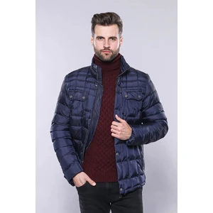 Erkek Kapitone Dikiş Detaylı Slim Fit Mont