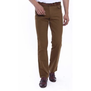 Erkek Cep Kapaklı Slim Fit Desensiz Süet Pantolon