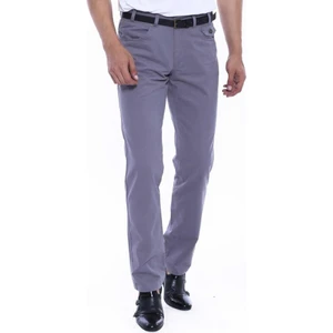 Erkek Cep Kapaklı Slim Fit Desensiz Süet Pantolon