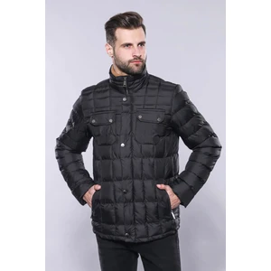 Erkek Kapitone Dikiş Detaylı Slim Fit Mont