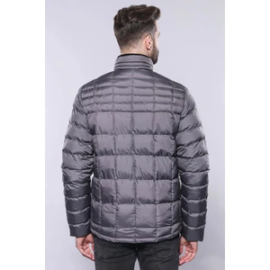 Erkek Kapitone Dikiş Detaylı Slim Fit Mont