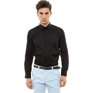 Erkek Pamuk Saten Slim Fit Gömlek