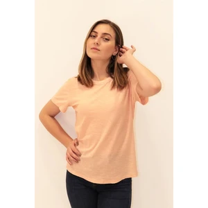 Kadın Organik Bisiklet Yaka T-Shirt