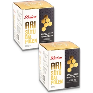 Arı Sütü Bal Polen Süper Doz (12000 Mg) 230 gr 2 Adet