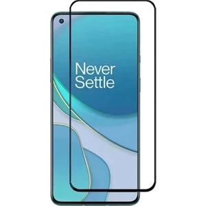 Oneplus 9 Tam Kaplayan Çerçeveli Tempered Ekran Koruyucu - Siyah
