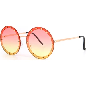 Royal Club de Polo Barcelona UV400 Sarı Yuvarlak Kadın Güneş Gözlüğü RPSS007902