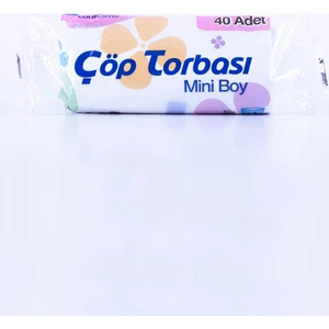 Mini Çöp Torbası Şeffaf 40 x 50 cm 40LI