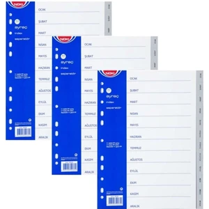 Aylar Ayraç Ocak-Aralık 3 Adet 59280