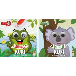 Kurbağa Kuki - Koala Kori Bu Kocaman Gözler Kimin Hareketli Kitaplar 2'li Set