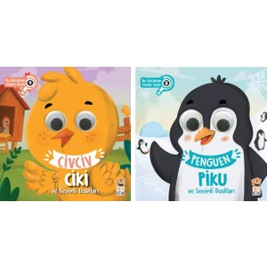 Penguen Piku - Civciv Ciki Bu Kocaman Gözler Kimin Hareketli Kitaplar 2'li Set