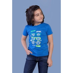 Toontoy Kids Toontoy Erkek Çocuk Gözlük Baskılı Tişört