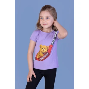 Toontoy Kids Toontoy Kız Çocuk Çanta Baskılı Tişört