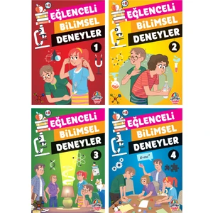 Eğlenceli Bilimsel Deneyler Serisi  / 8 + Yaş / 4 Kitap / Set / Yağmur Çocuk
