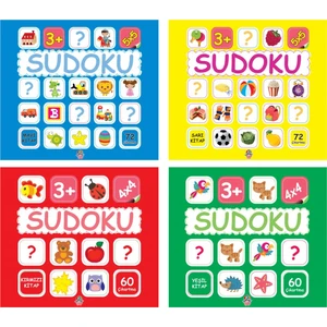 Sudoku Set 4 Kitap / 3+ Yaş - Okul Öncesi / Set / Yağmur Çocuk