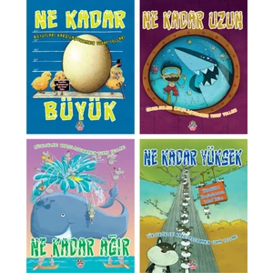 Ne Kadar Serisi 4 Kitap / 3+ Yaş - Okul Öncesi / Set / Yağmur Çocuk
