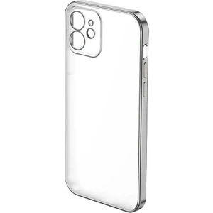 Case 4U Apple iPhone 12 Matte Electroplated TPU Case Gümüş
