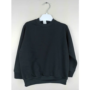 Erkek Çocuk Siyah Pamuklu Sweatshirt