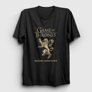 Presmono Unisex Siyah Lannister Game Of Thrones T Shirt Fiyat