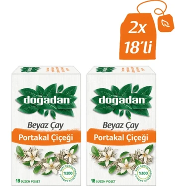 Doğadan Beyaz Çay Portakal Çiçekli 18’li Bardak Poşet