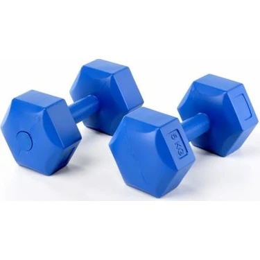 Performans Spor Dambıl 1 kg x 2 Adet Plastik Dambıl 1 Çift Dumbell