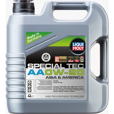 Liqui Moly Special Tec AA 0W-20 4 Litre Motor Yağı (Üretim Yılı: