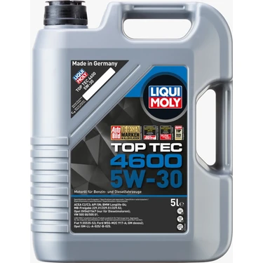 Liqui Moly Top Tec 4600 5W-30 5 Litre Motor Yağı (Üretim Yılı: